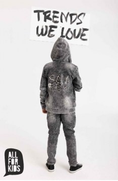 Chlapčenská denim mikina SAY- black-01
