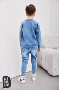 Chlapčenské denim baggy - blue - 01