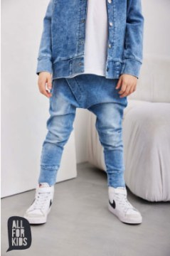 Chlapčenské denim baggy - blue