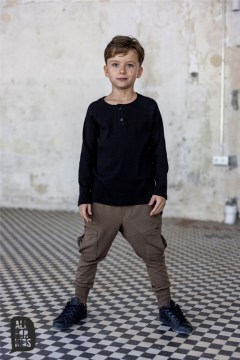 Chlapčenské nohavice AFK- brown-02