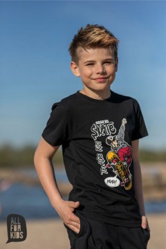 Chlapčenkské tričko Skate - black