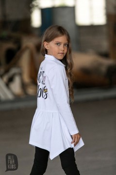 Dievčenská košeľa HEST-VIBES -white
