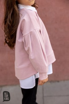 Dievčenská mikina Cool - pink-02