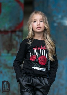 Dievčenské tričko Absolute - black